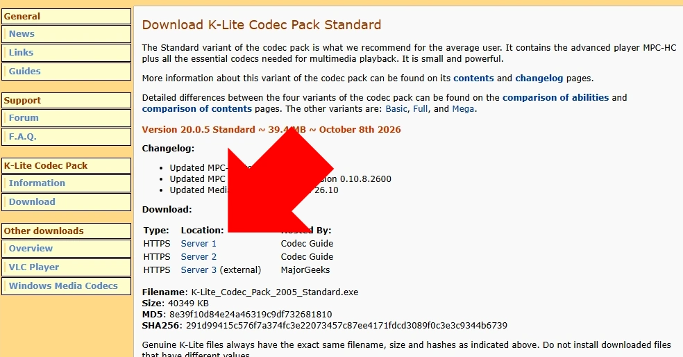 K Lite Codec Pack v20 002