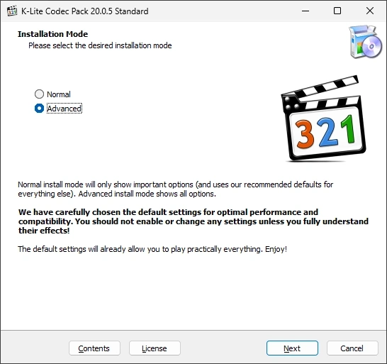K Lite Codec Pack v20 004