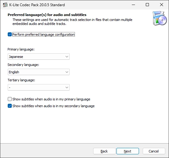 K Lite Codec Pack v20 013