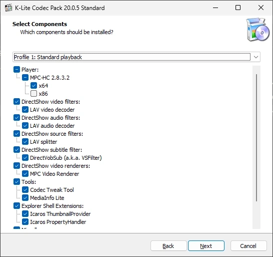 K Lite Codec Pack v20 023